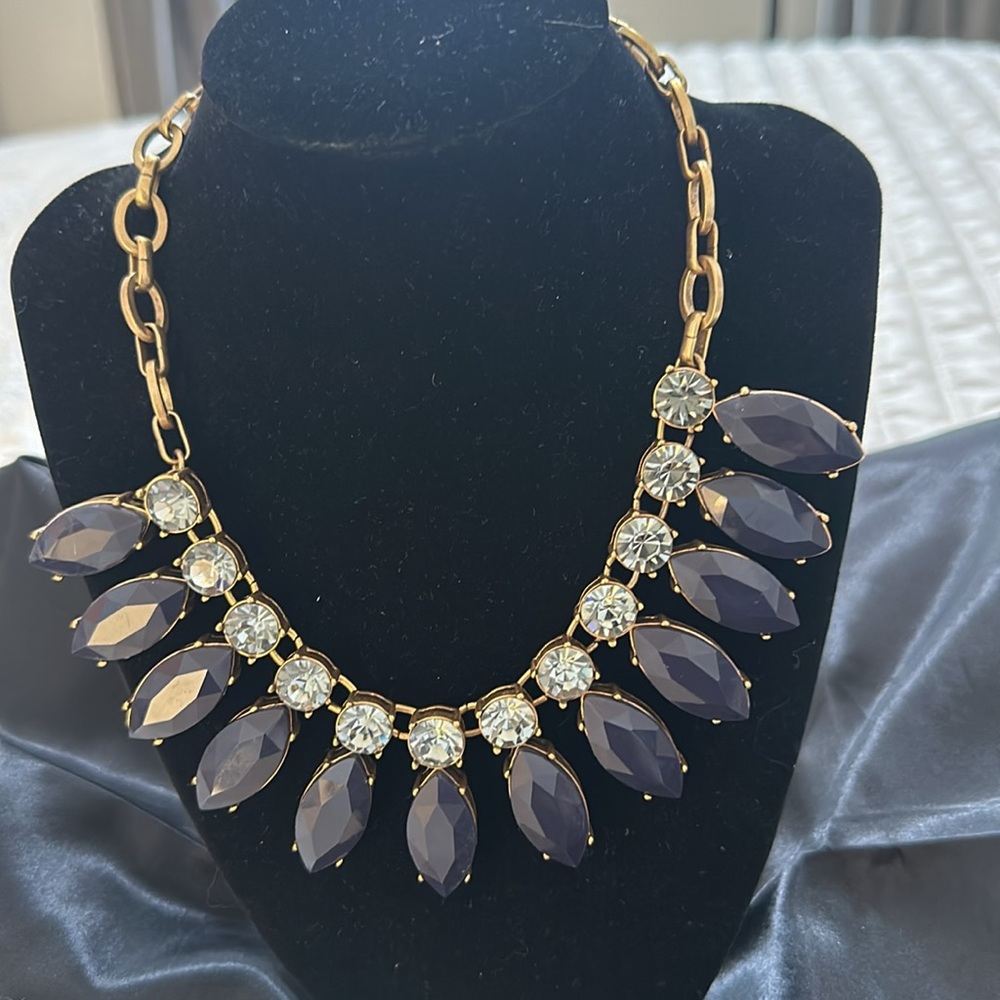 J. CREW Ornate Blue Necklace